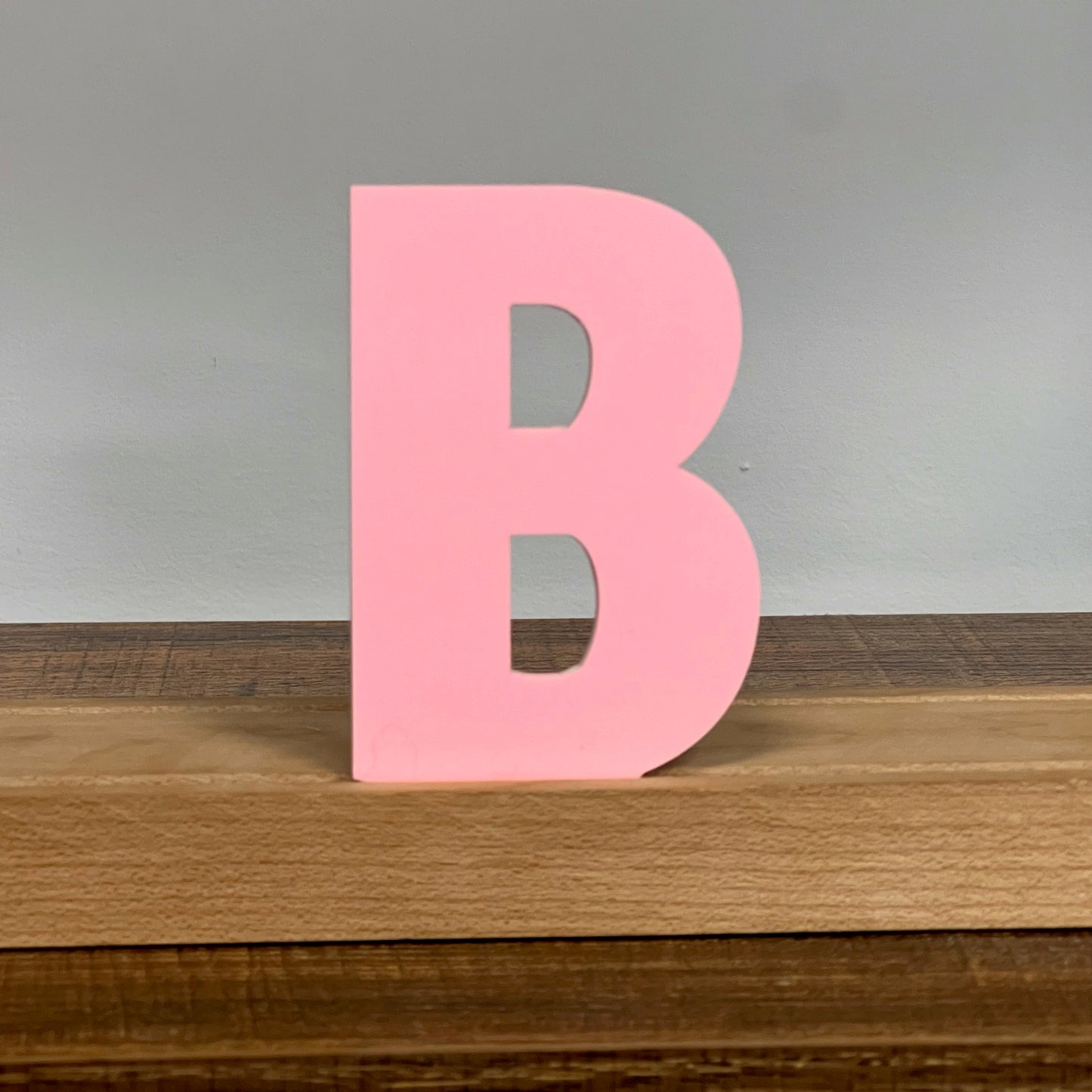 Kryliq Individual Letters: 3" Craftsman Style- Matte Pastel Pink
