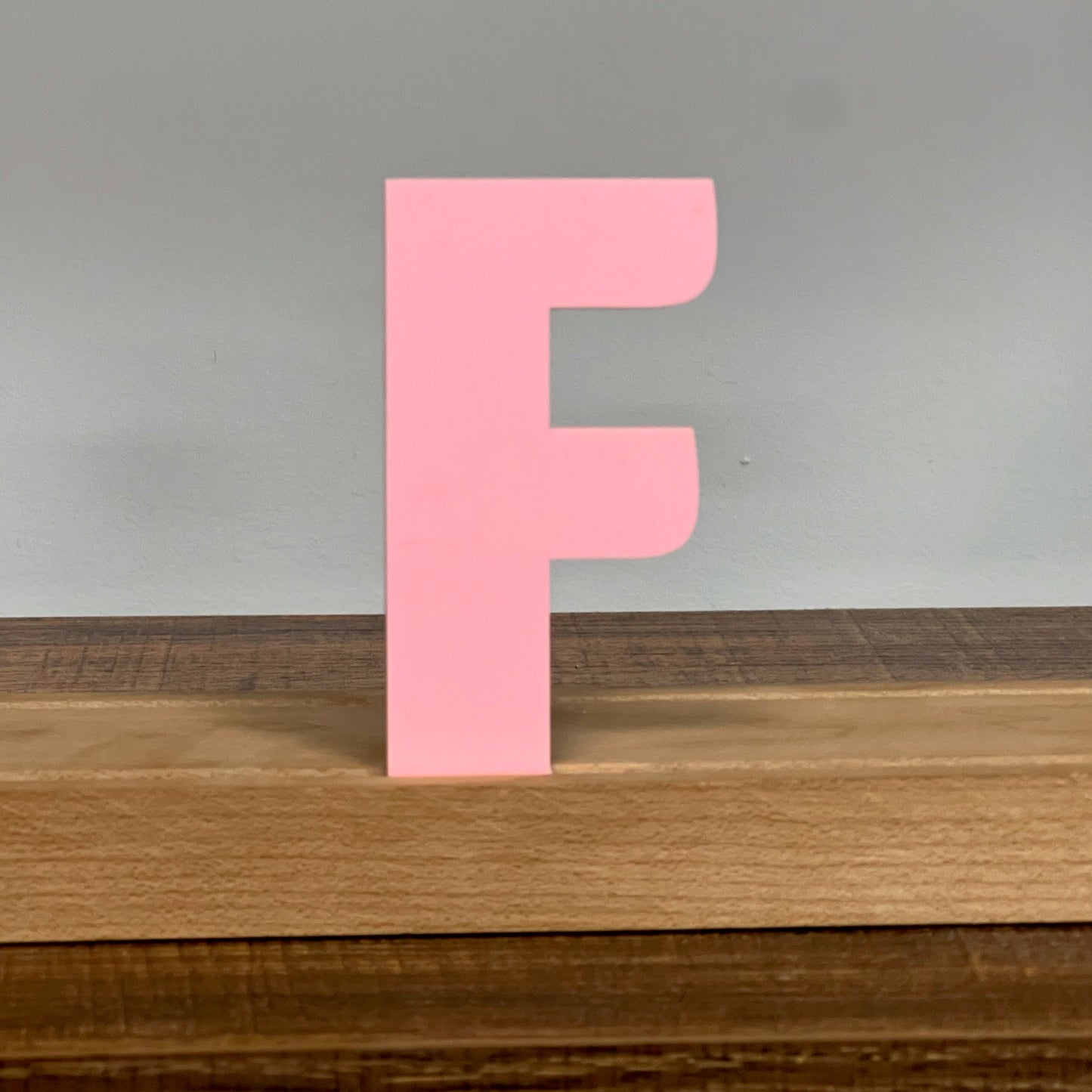 Kryliq Individual Letters: 3" Craftsman Style- Matte Pastel Pink