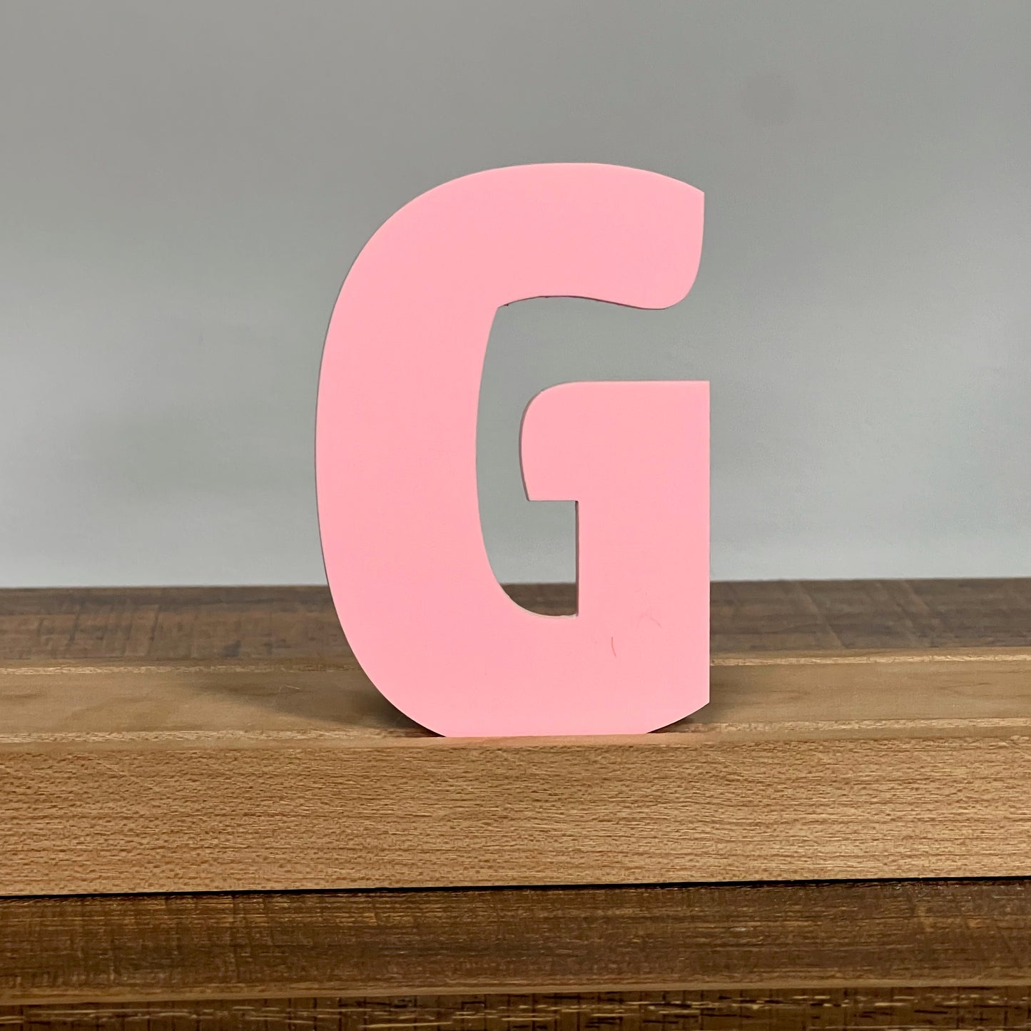 Kryliq Individual Letters: 3" Craftsman Style- Matte Pastel Pink