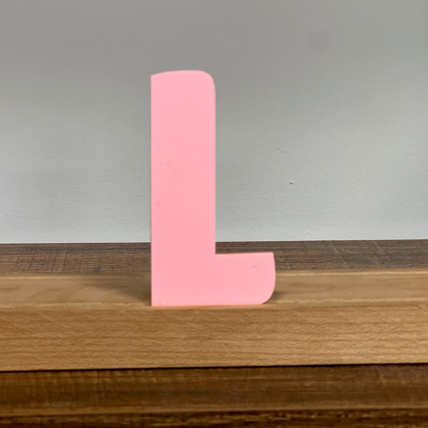 Kryliq Individual Letters: 3" Craftsman Style- Matte Pastel Pink
