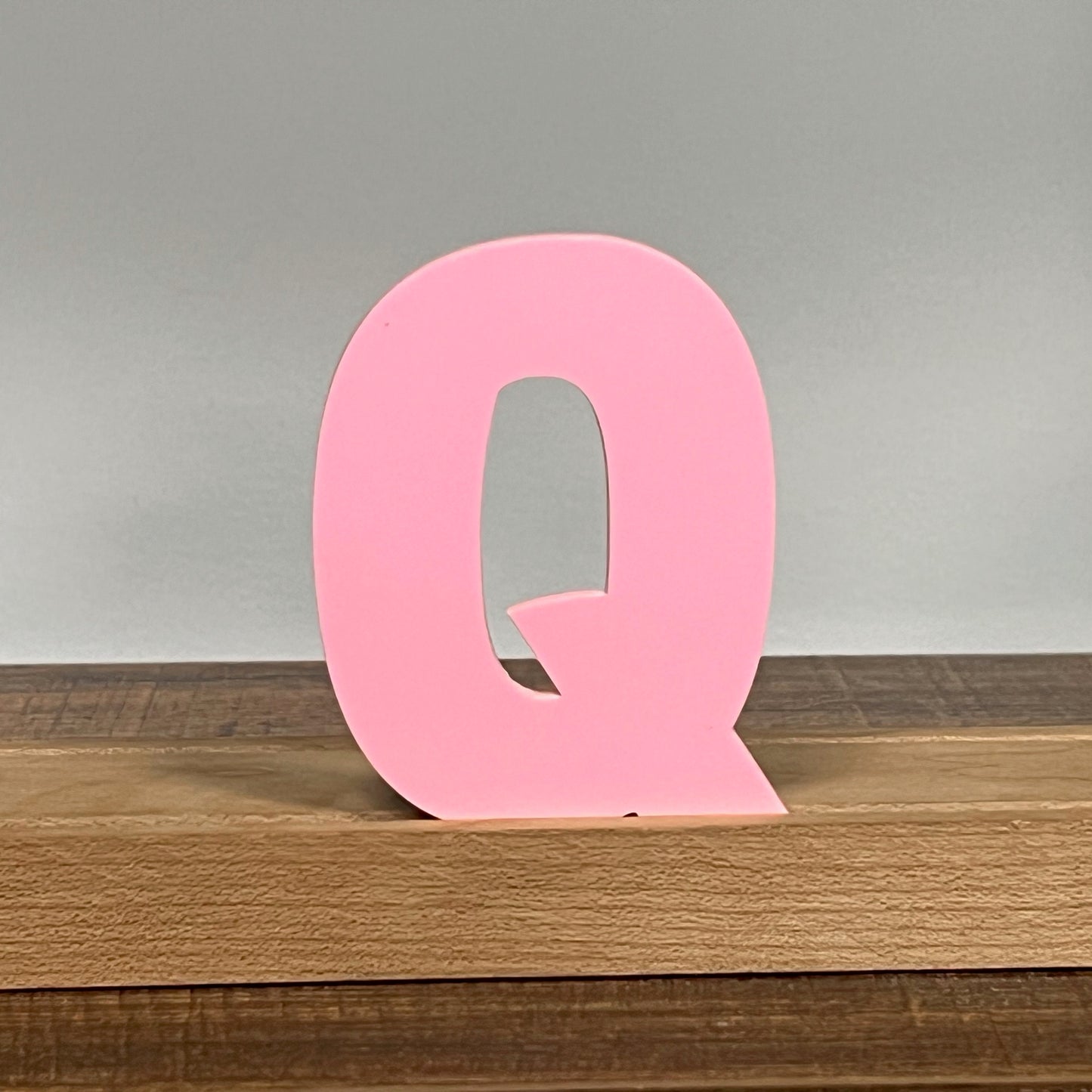 Kryliq Individual Letters: 3" Craftsman Style- Matte Pastel Pink