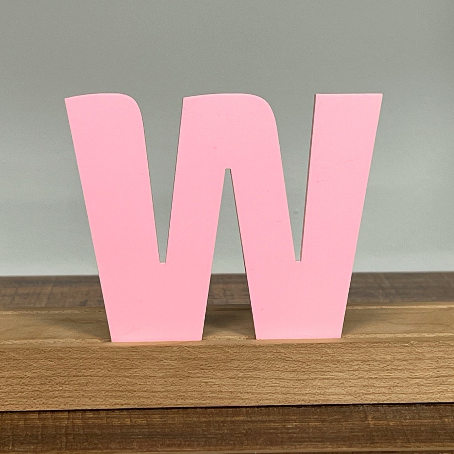 Kryliq Individual Letters: 3" Craftsman Style- Matte Pastel Pink