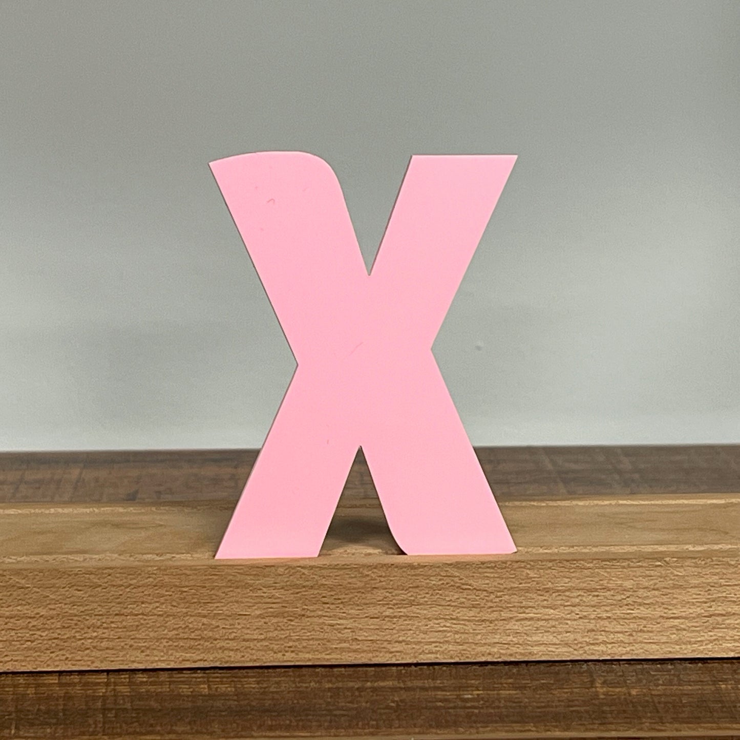 Kryliq Individual Letters: 3" Craftsman Style- Matte Pastel Pink