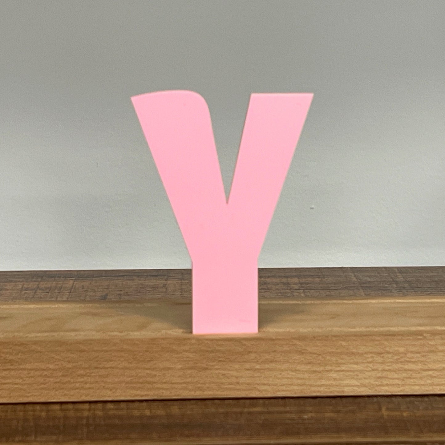 Kryliq Individual Letters: 3" Craftsman Style- Matte Pastel Pink