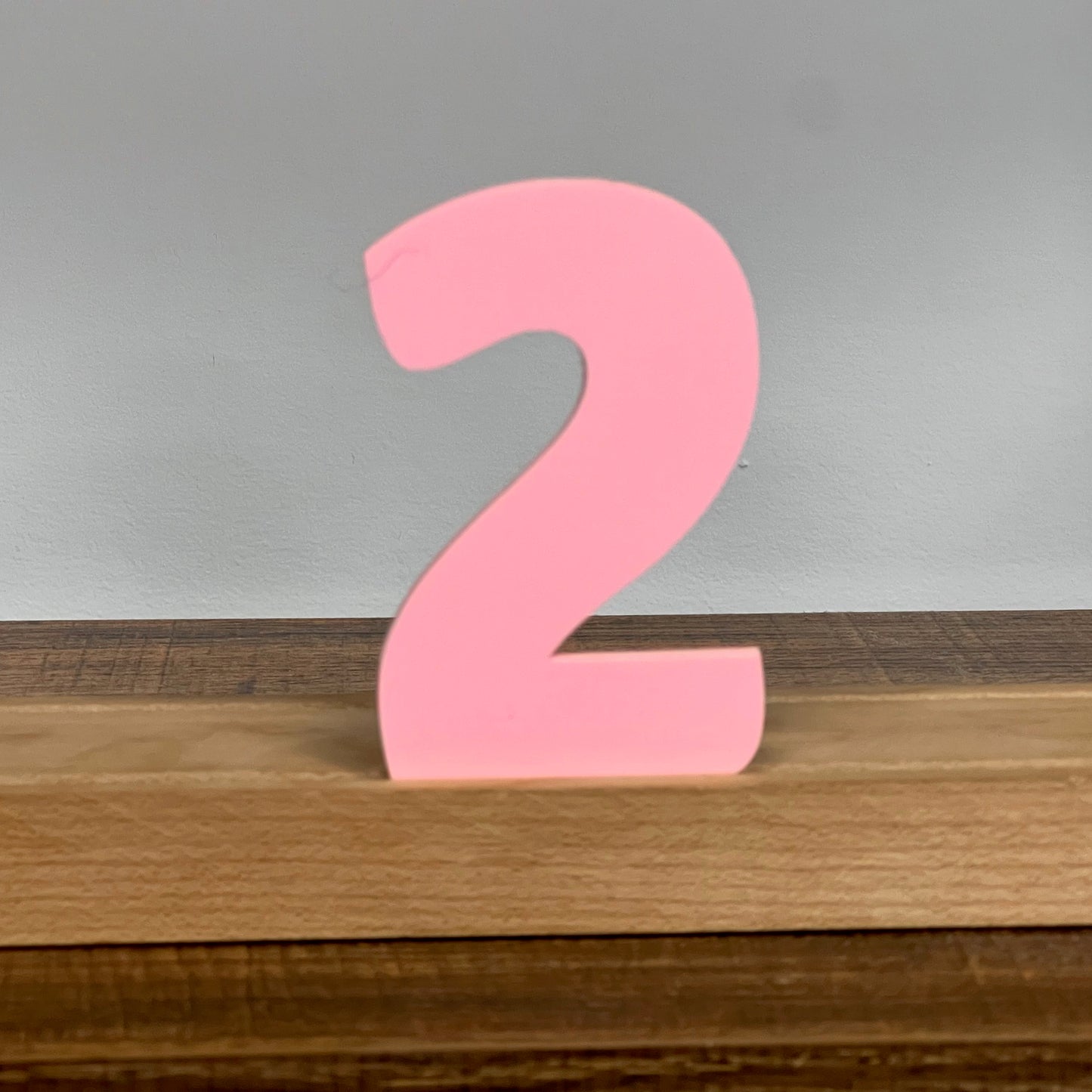 Kryliq Individual Letters: 3" Craftsman Style- Matte Pastel Pink
