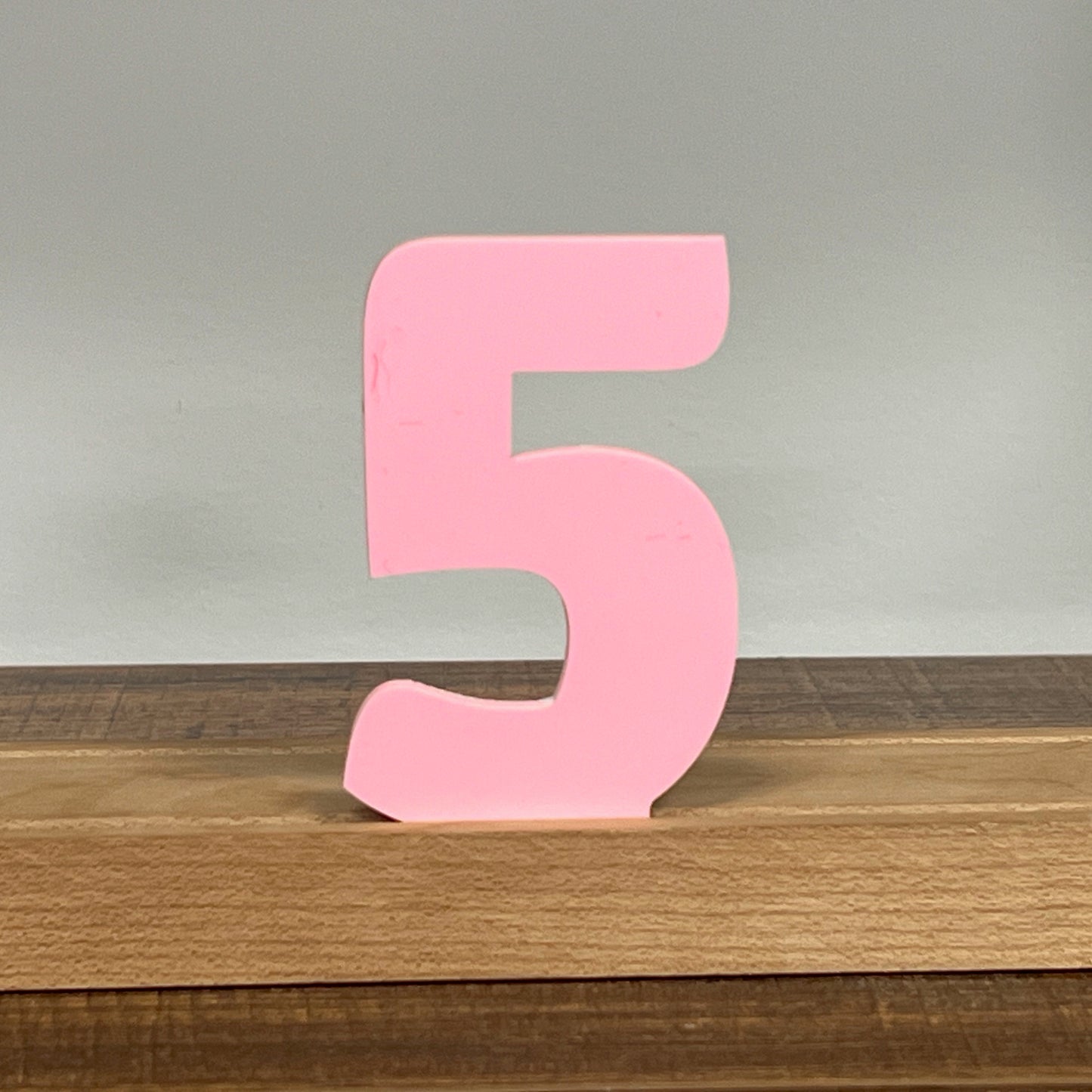 Kryliq Individual Letters: 3" Craftsman Style- Matte Pastel Pink