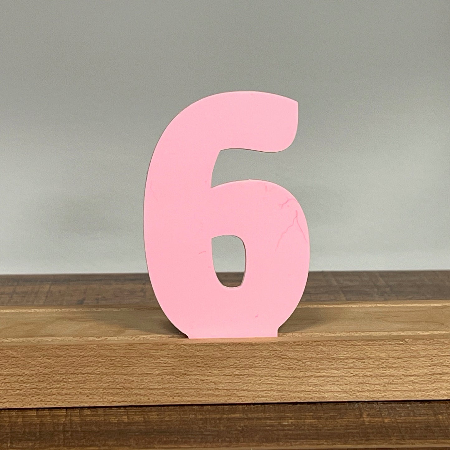 Kryliq Individual Letters: 3" Craftsman Style- Matte Pastel Pink