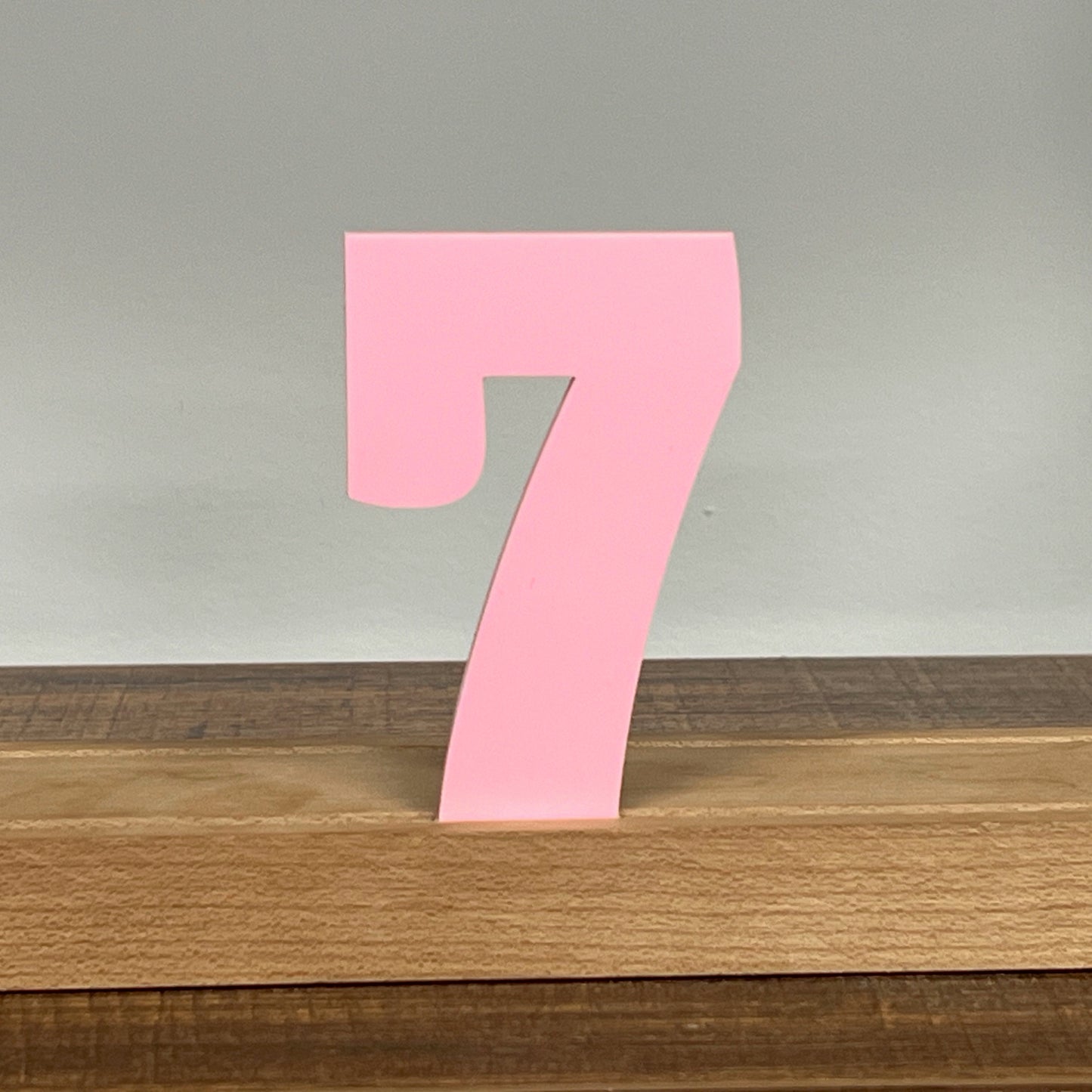 Kryliq Individual Letters: 3" Craftsman Style- Matte Pastel Pink