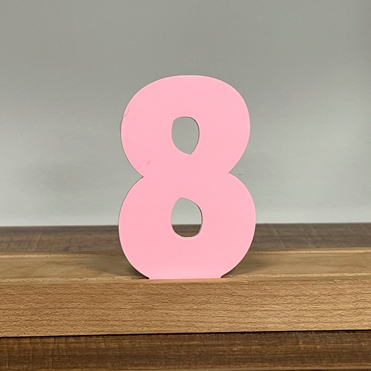 Kryliq Individual Letters: 3" Craftsman Style- Matte Pastel Pink
