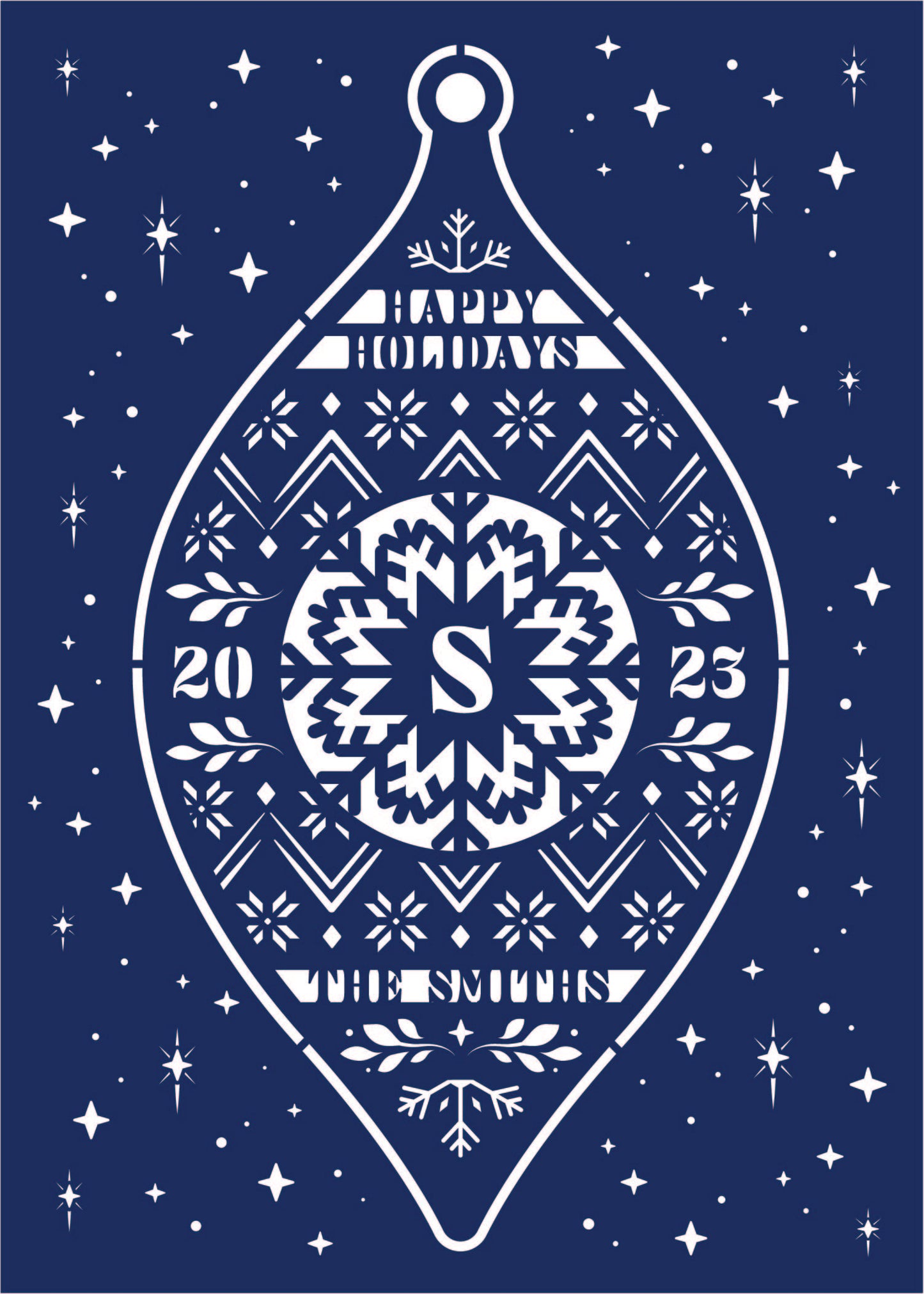 Laser Cut Holiday Card & Keepsake Ornament