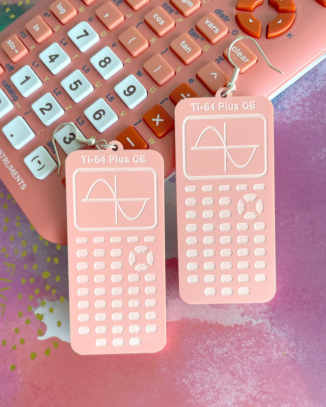 TI Graphing Calculator Earrings