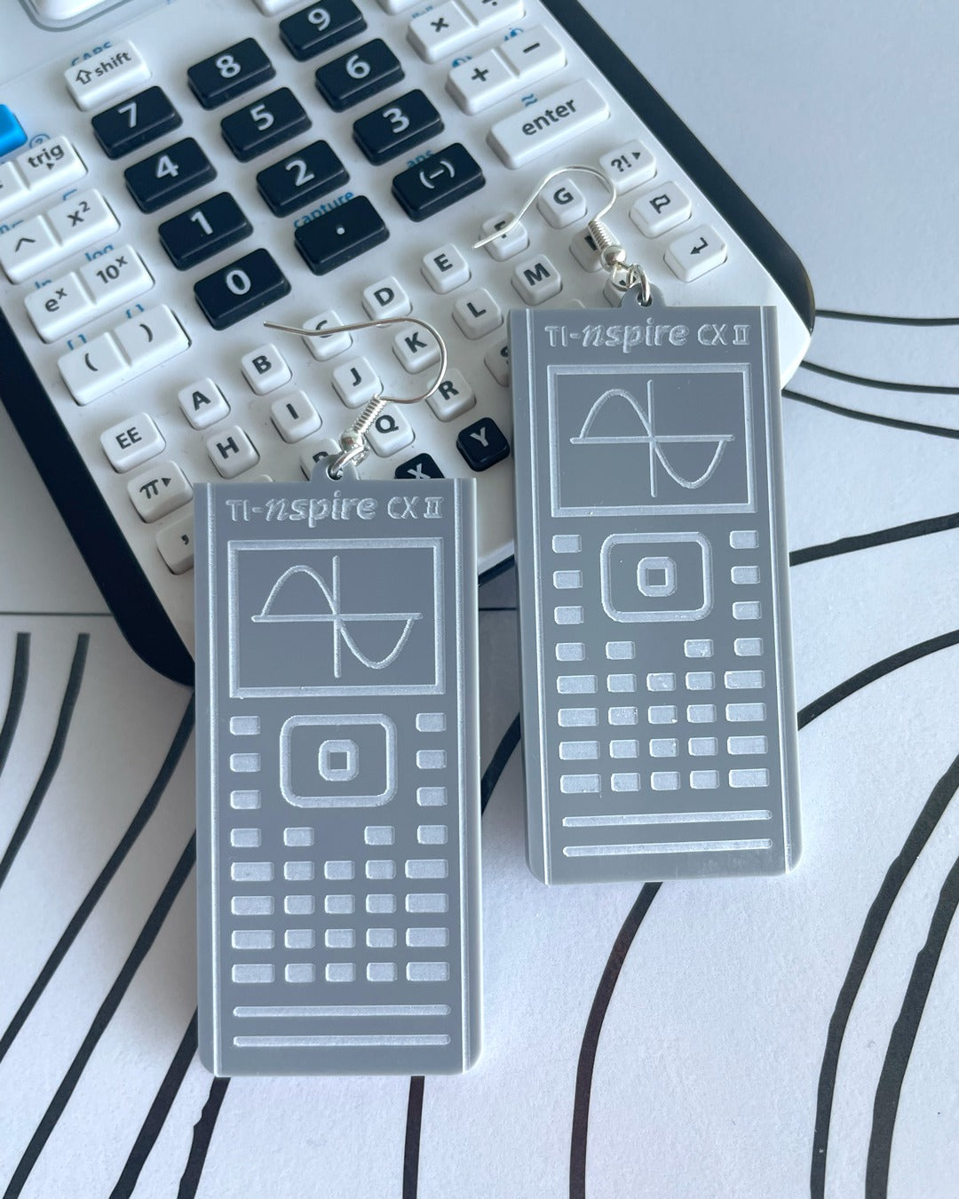 TI Graphing Calculator Earrings