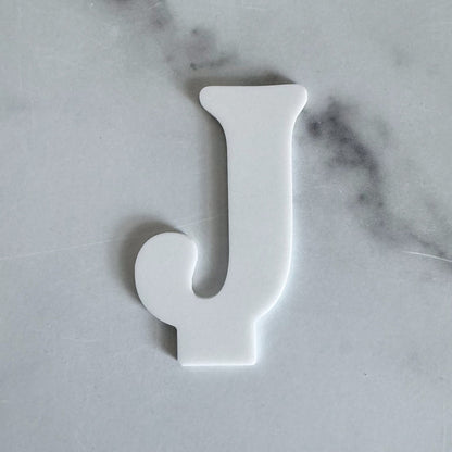 Kryliq Individual Letters: 3" Playful Style - White