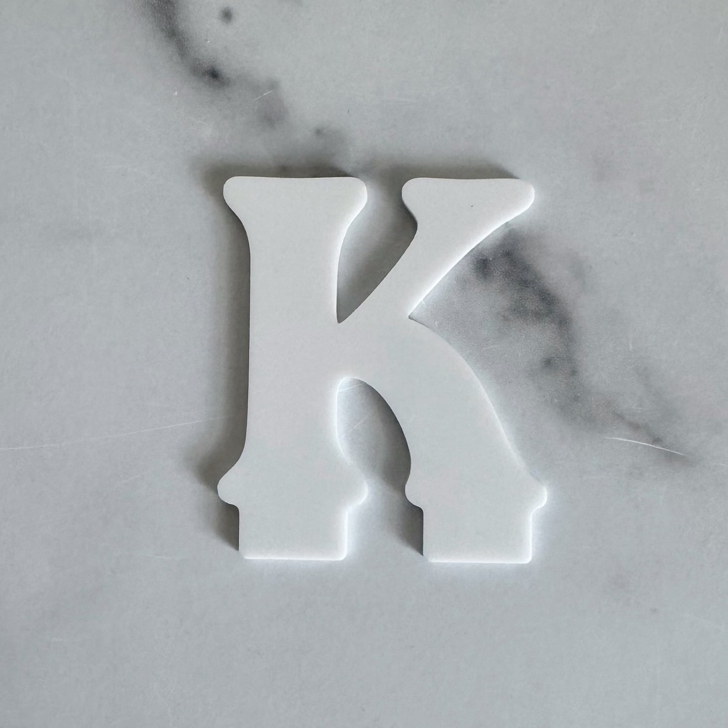 Kryliq Individual Letters: 3" Playful Style - White