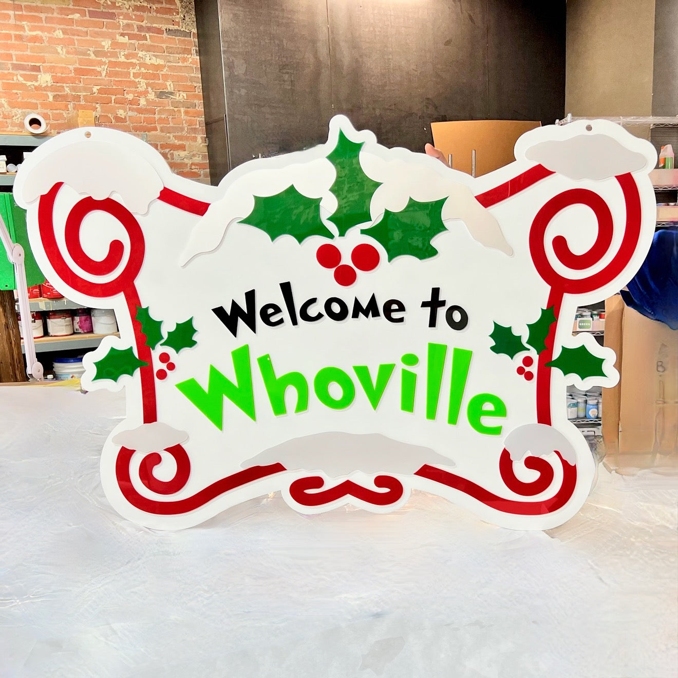 Welcome to Whoville Holiday Sign