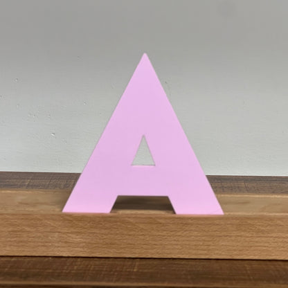 Kryliq Individual Letters: 3" Modern Style- Matte Pastel Lavender