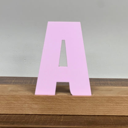 Kryliq Individual Letters: 3" Craftsman Style - Matte Pastel Lavender