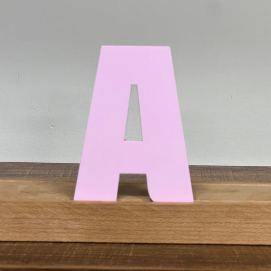 Kryliq Individual Letters: 3" Craftsman Style - Matte Pastel Lavender