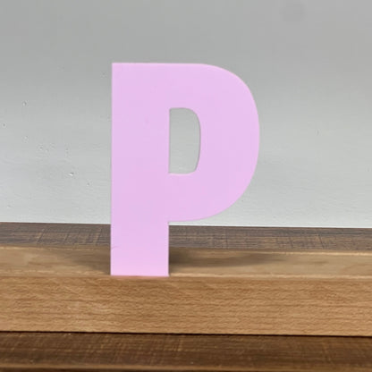 Kryliq Individual Letters: 3" Craftsman Style - Matte Pastel Lavender