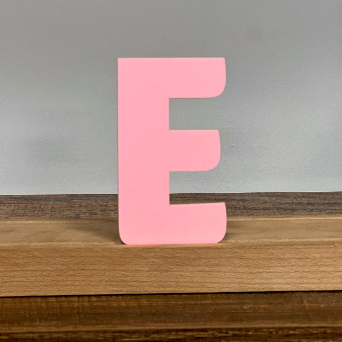 Kryliq Individual Letters: 5” Craftsman Style - Matte Pastel Pink