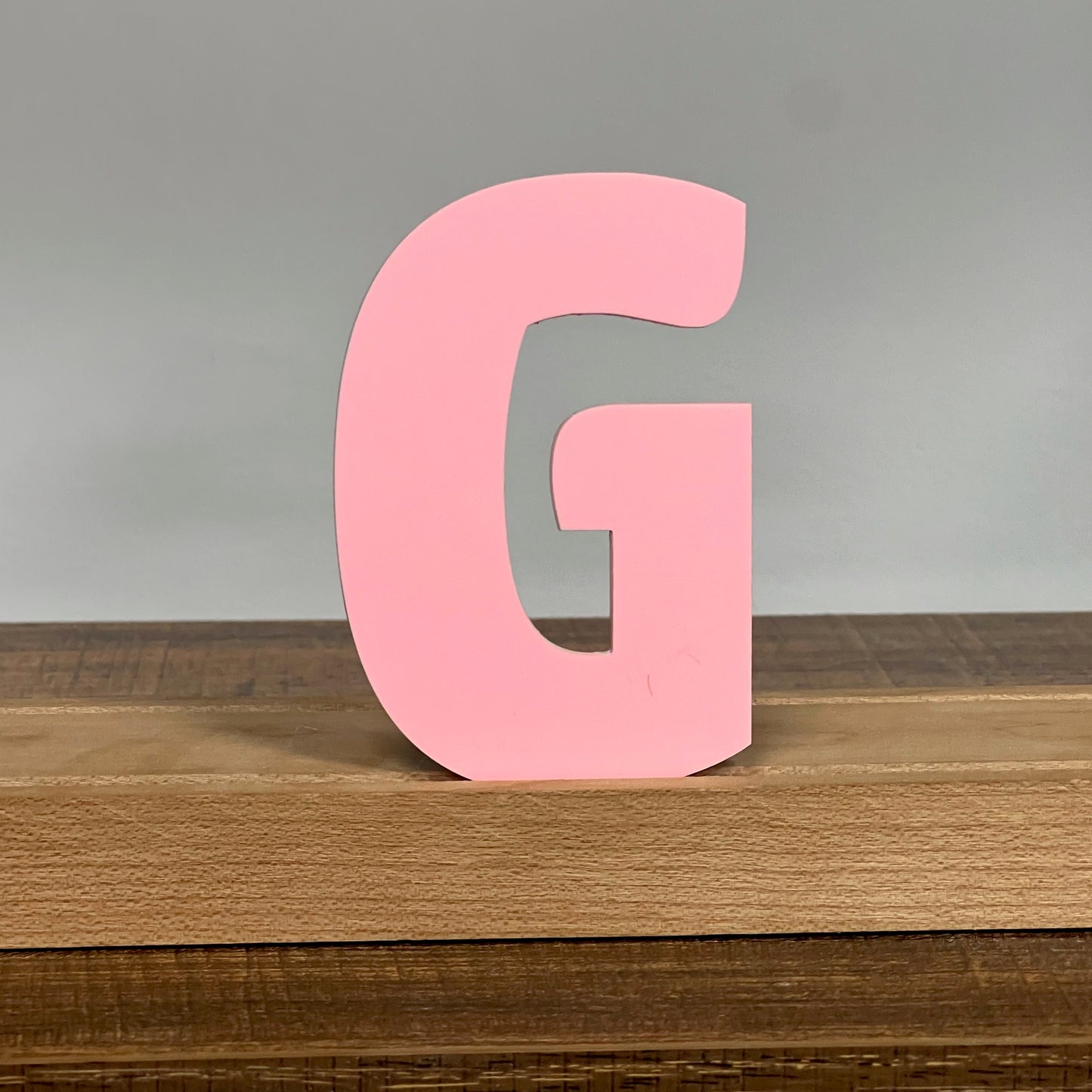 Kryliq Individual Letters: 5” Craftsman Style - Matte Pastel Pink