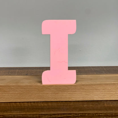 Kryliq Individual Letters: 5” Craftsman Style - Matte Pastel Pink