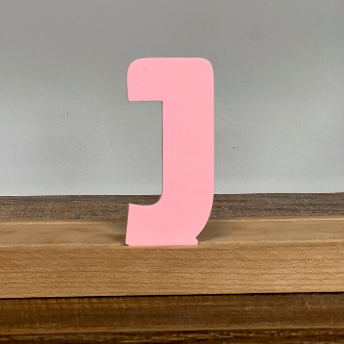 Kryliq Individual Letters: 5” Craftsman Style - Matte Pastel Pink