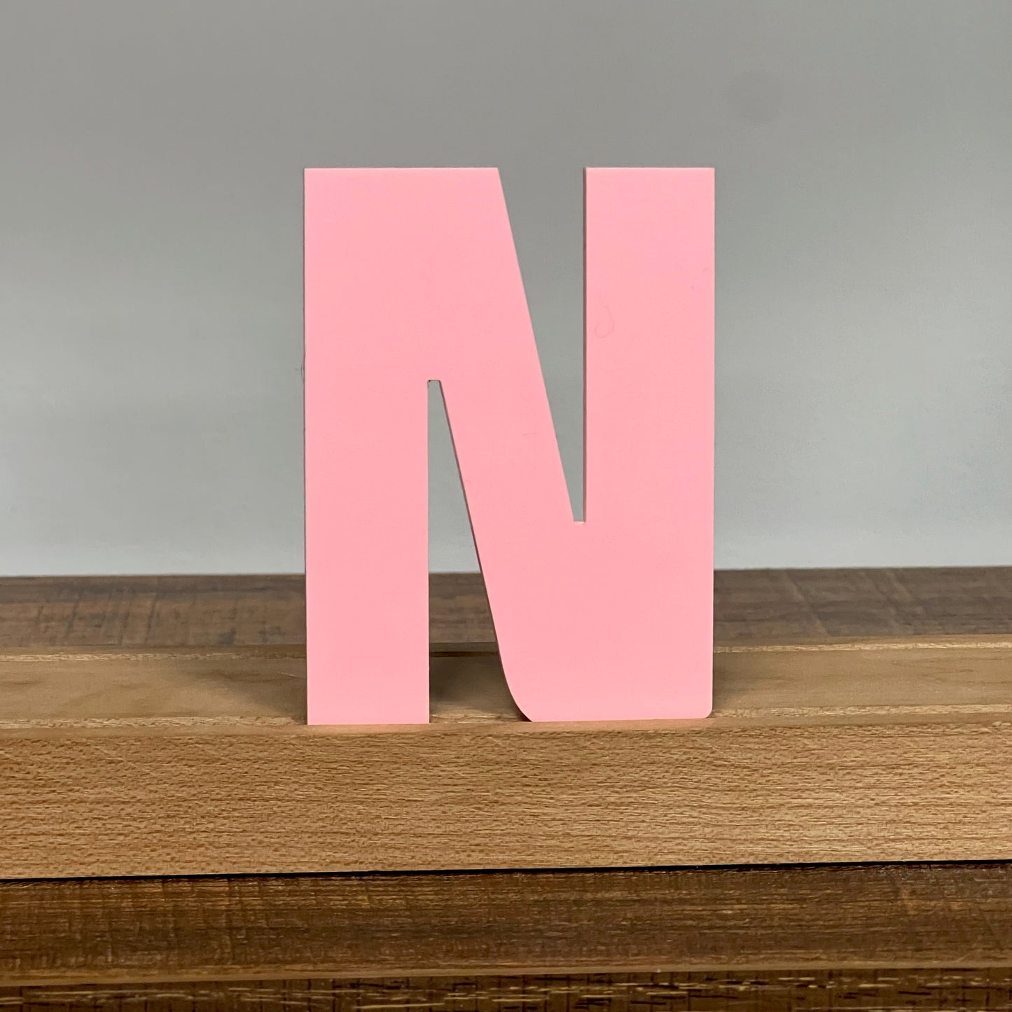 Kryliq Individual Letters: 5” Craftsman Style - Matte Pastel Pink