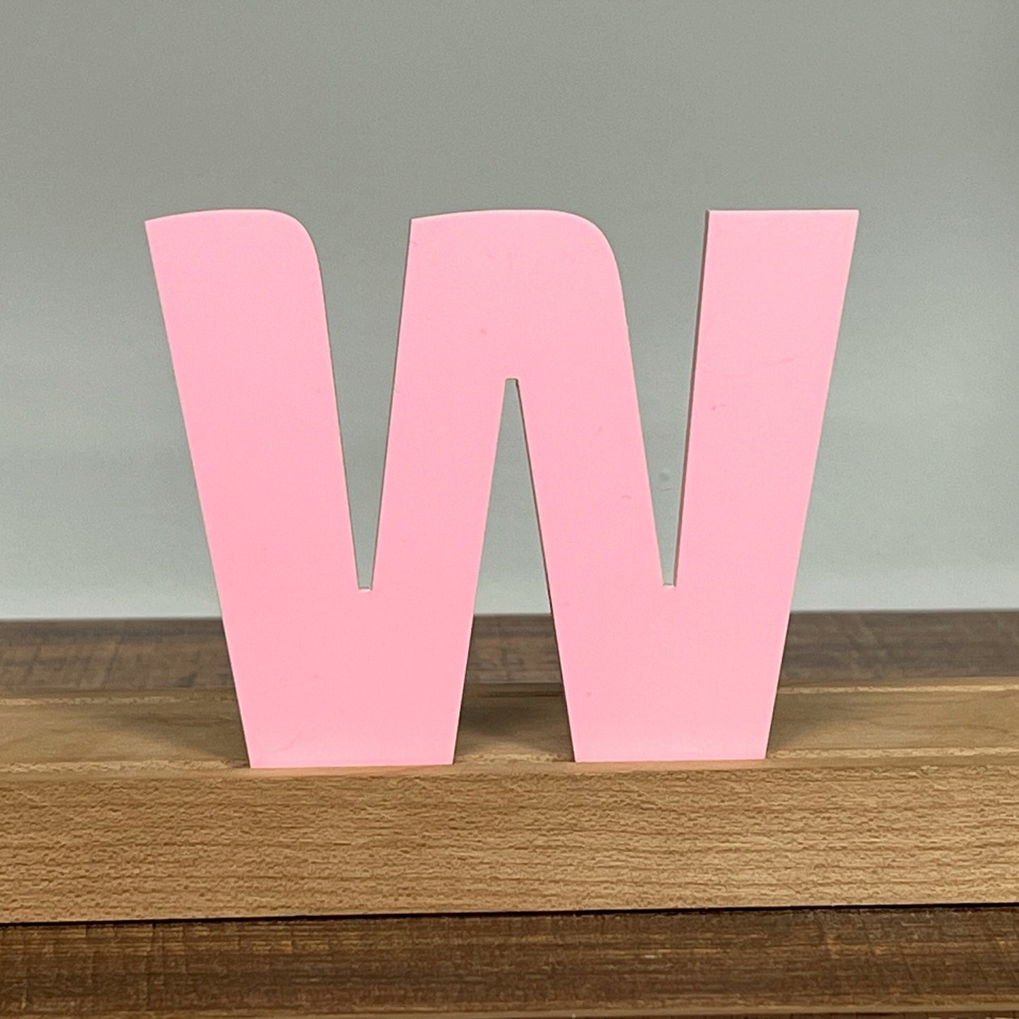 Kryliq Individual Letters: 5” Craftsman Style - Matte Pastel Pink