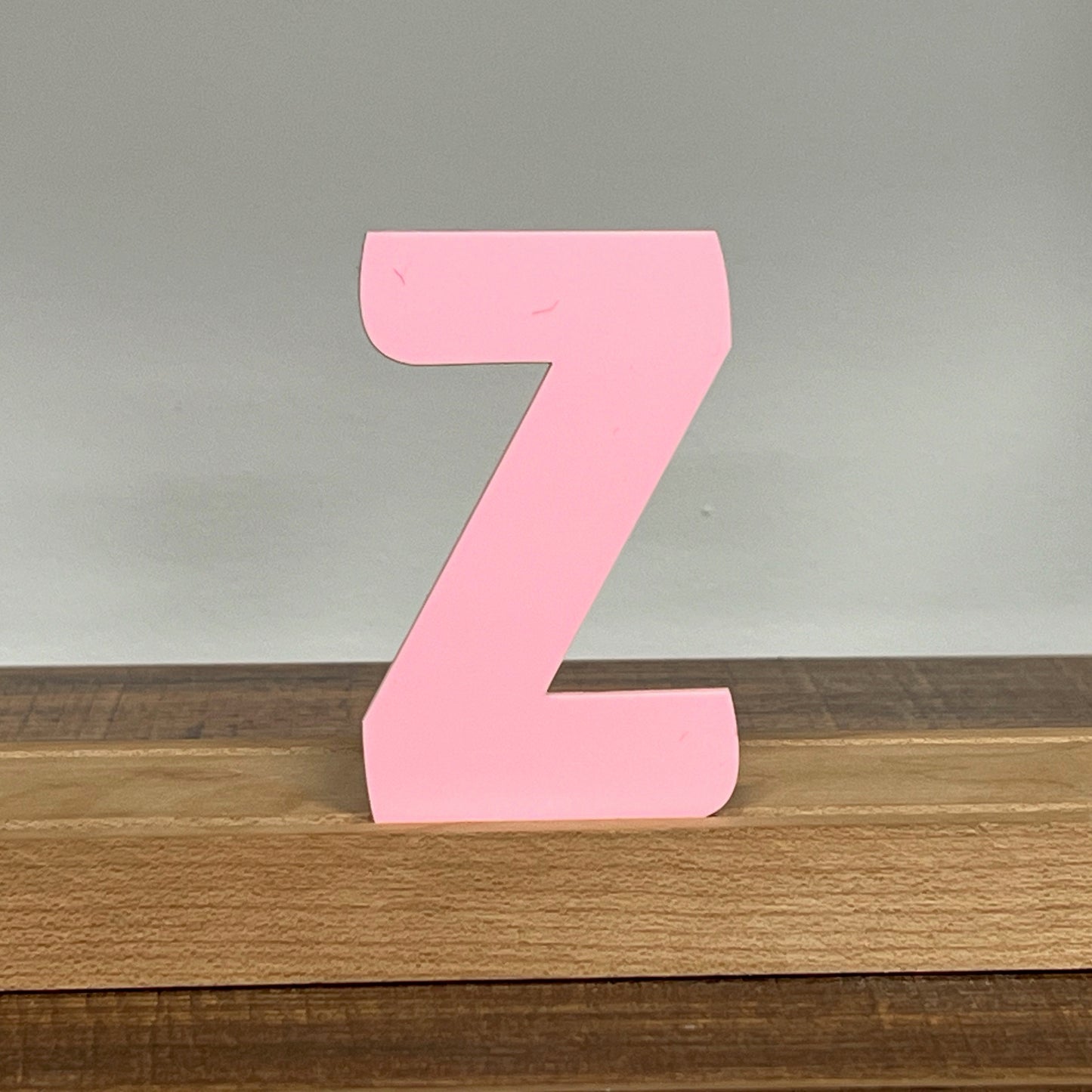 Kryliq Individual Letters: 5” Craftsman Style - Matte Pastel Pink