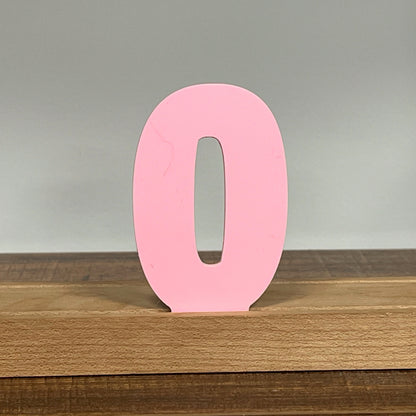 Kryliq Individual Letters: 3" Playful Style - Matte Pastel Pink