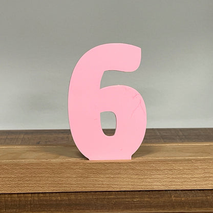 Kryliq Individual Letters: 5” Craftsman Style - Matte Pastel Pink