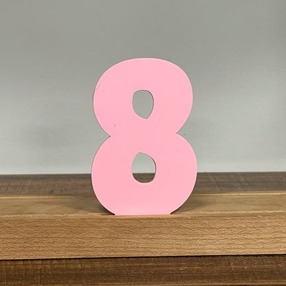 Kryliq Individual Letters: 5” Craftsman Style - Matte Pastel Pink