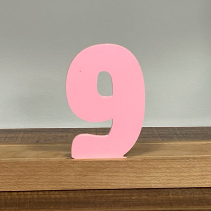 Kryliq Individual Letters: 5” Craftsman Style - Matte Pastel Pink