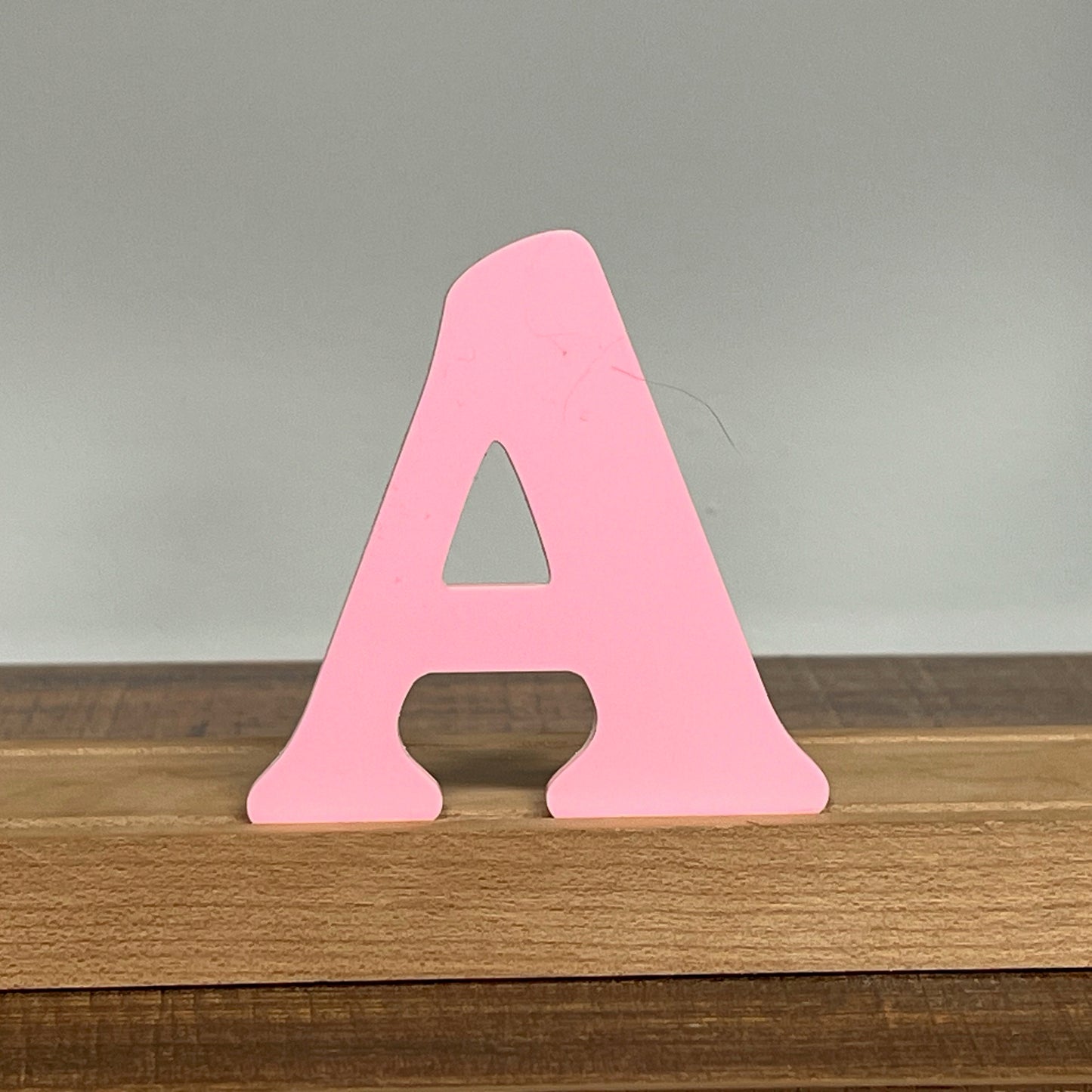 Kryliq Individual Letters: 3" Playful Style - Matte Pastel Pink