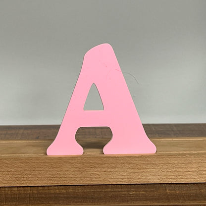 Kryliq Individual Letters: 3" Playful Style - Matte Pastel Pink