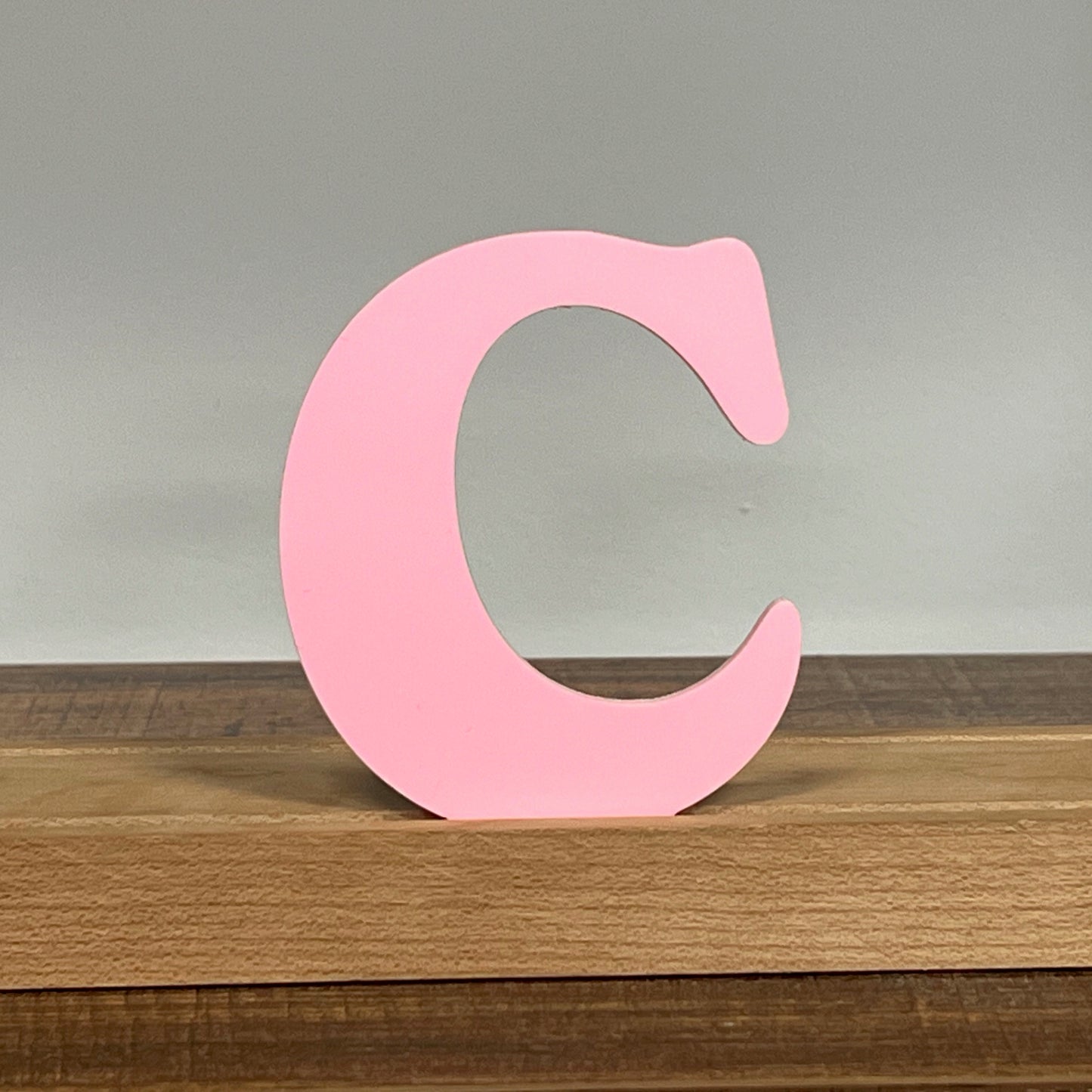 Kryliq Individual Letters: 3" Playful Style - Matte Pastel Pink