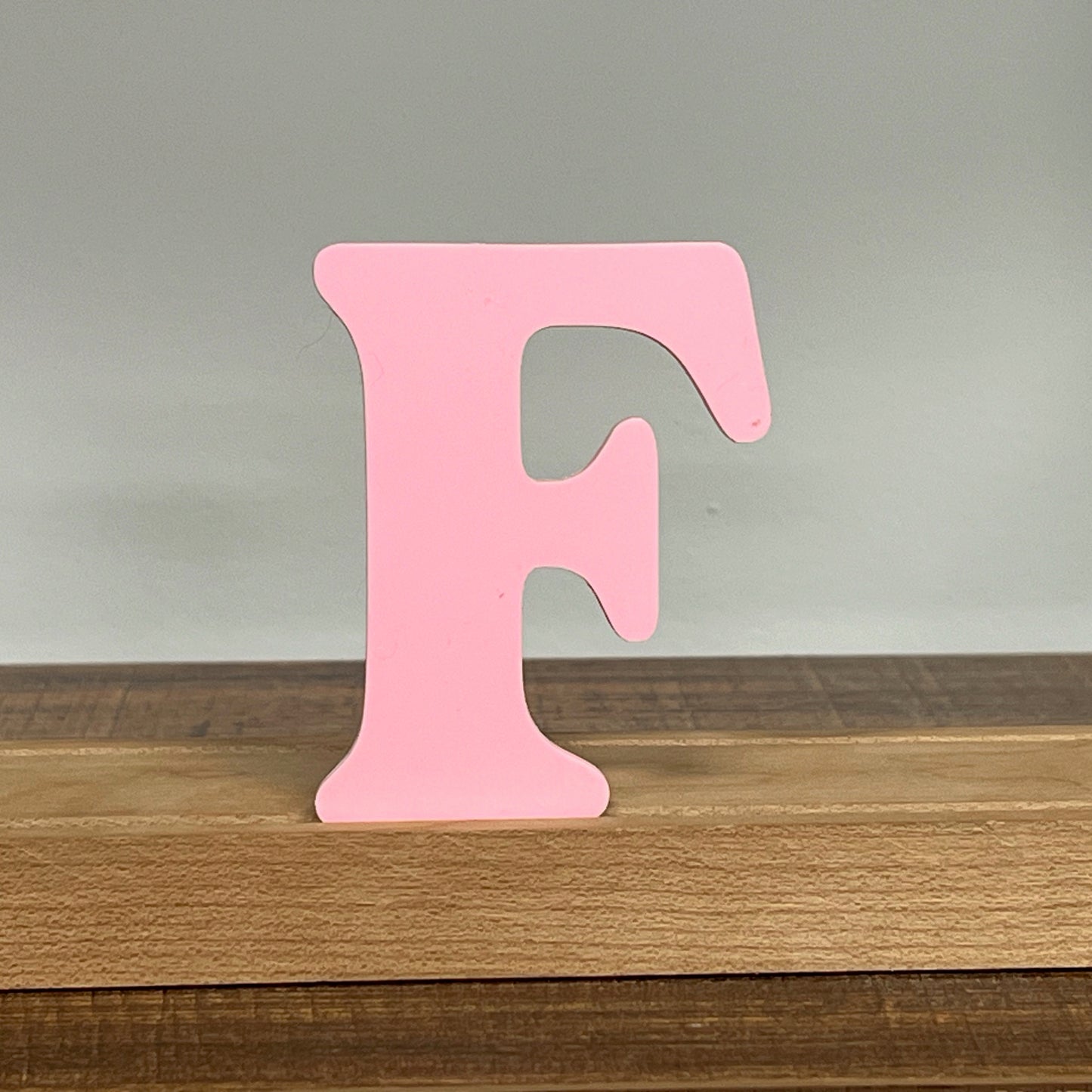 Kryliq Individual Letters: 3" Playful Style - Matte Pastel Pink