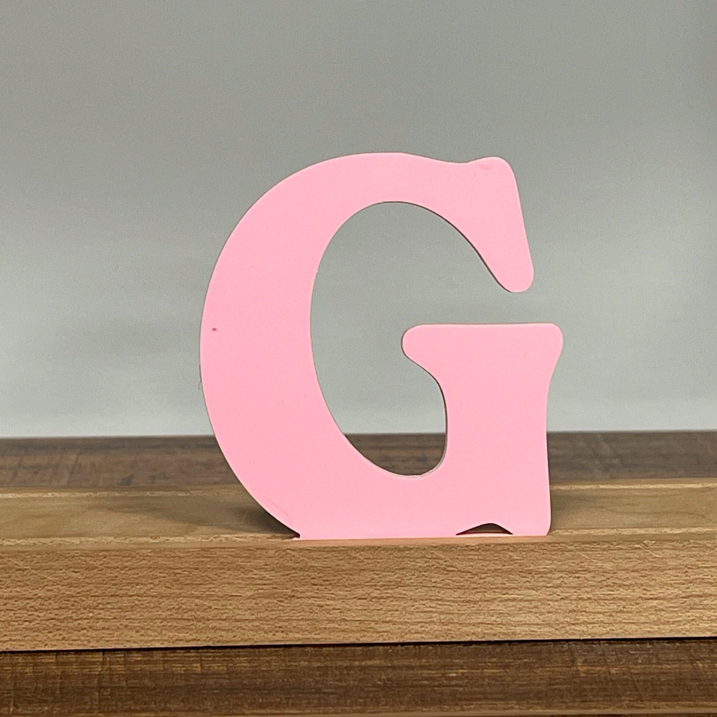 Kryliq Individual Letters: 3" Playful Style - Matte Pastel Pink