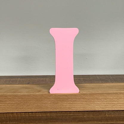 Kryliq Individual Letters: 3" Playful Style - Matte Pastel Pink