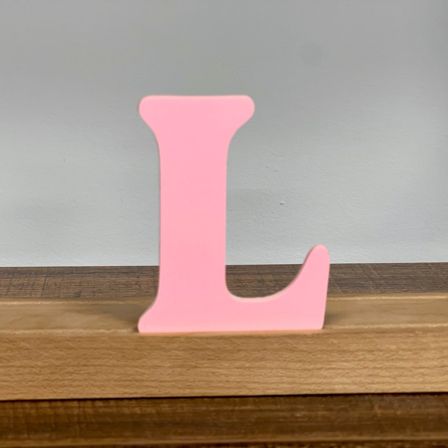 Kryliq Individual Letters: 3" Playful Style - Matte Pastel Pink