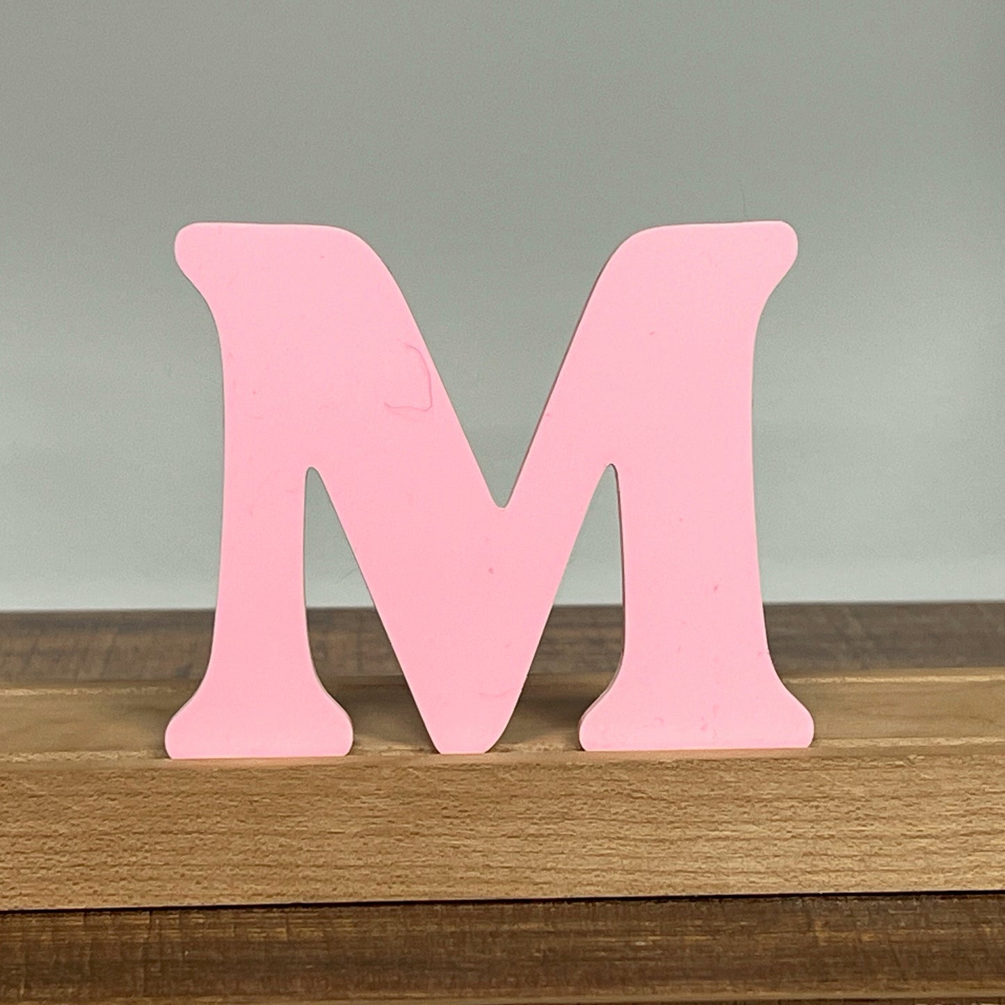 Kryliq Individual Letters: 3" Playful Style - Matte Pastel Pink