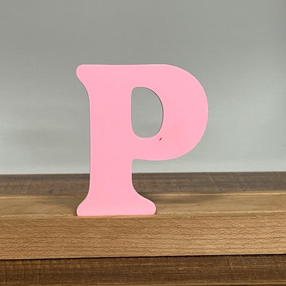 Kryliq Individual Letters: 3" Playful Style - Matte Pastel Pink