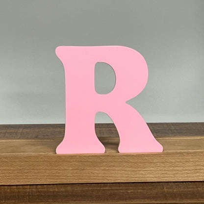 Kryliq Individual Letters: 3" Playful Style - Matte Pastel Pink