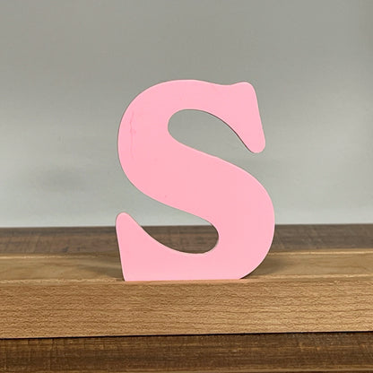 Kryliq Individual Letters: 3" Playful Style - Matte Pastel Pink