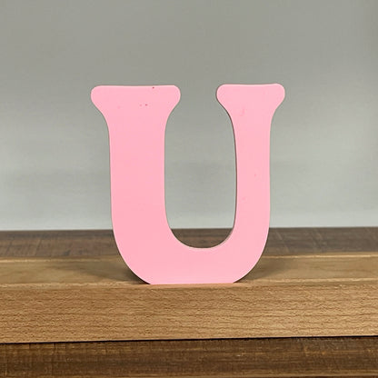 Kryliq Individual Letters: 3" Playful Style - Matte Pastel Pink