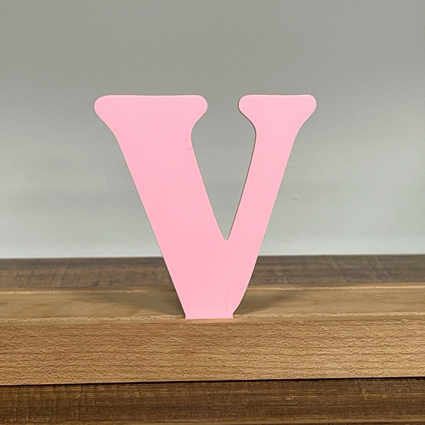 Kryliq Individual Letters: 3" Playful Style - Matte Pastel Pink