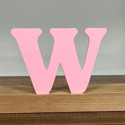 Kryliq Individual Letters: 3" Playful Style - Matte Pastel Pink