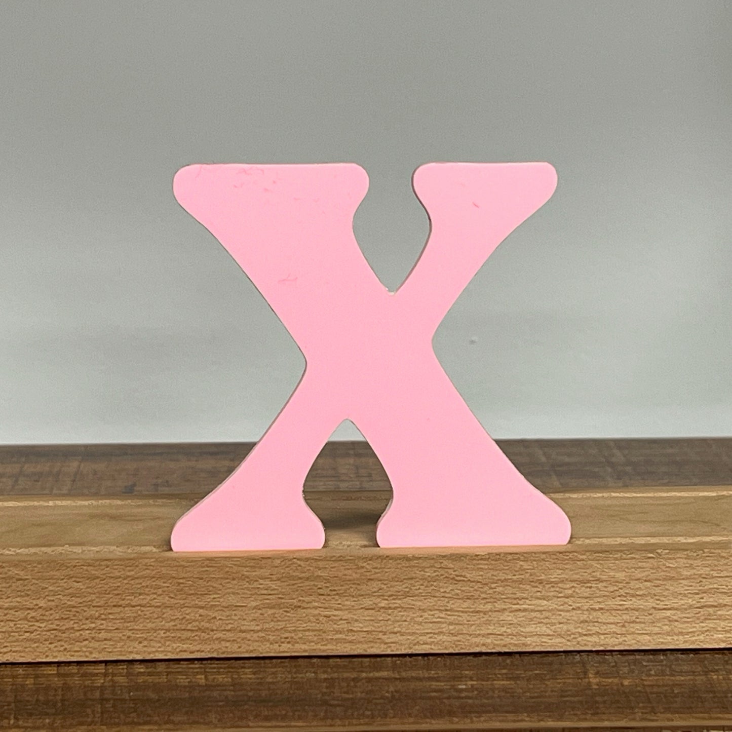 Kryliq Individual Letters: 3" Playful Style - Matte Pastel Pink