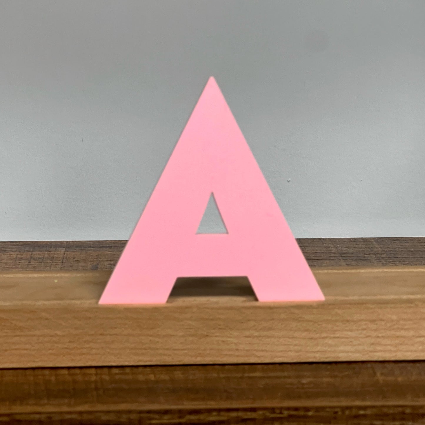 Kryliq Individual Letters: 5” Modern Style - Matte Pastel Pink